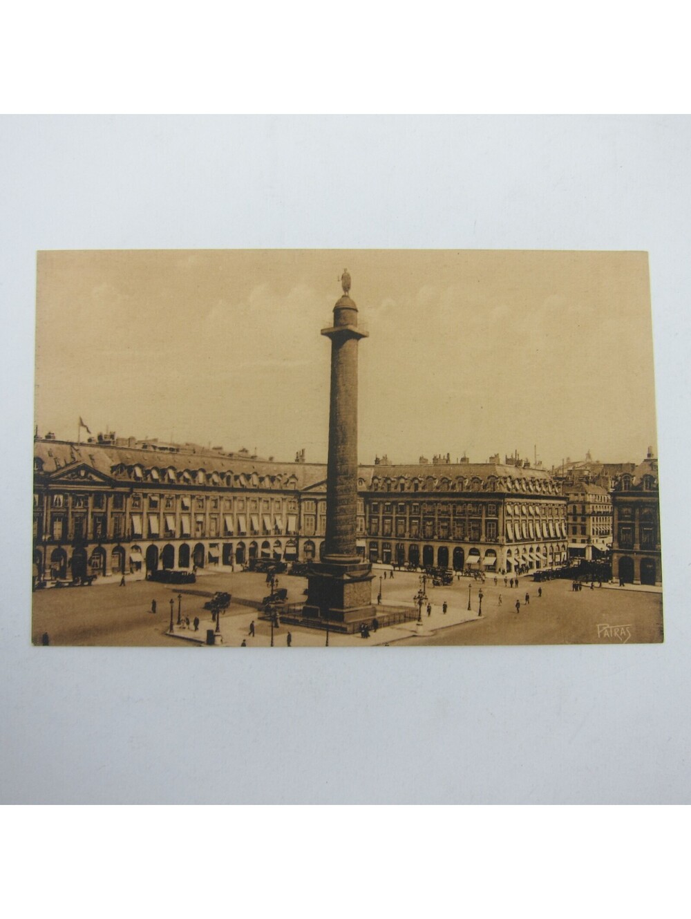 Postcard Paris France Place Vendome The Beautiful Things of France Antique RARE